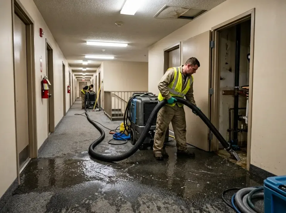 multi-unit-apartment-hallway-f-005 — frequently asked questions, Emergency Burst Pipe Water Extraction & Removal in Lemay, MO